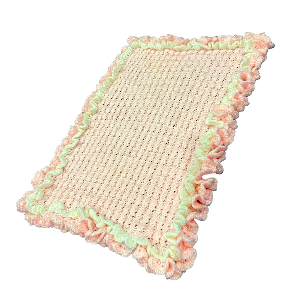 HANDMADE / HANDCRAFTED Quilted Pink Baby Blanket